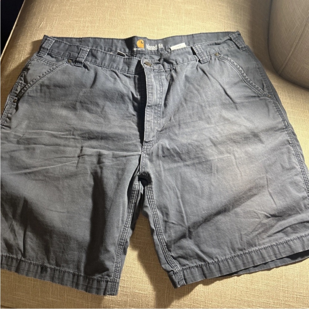 Carhartt Men's Gray Flat Front Shorts sku86